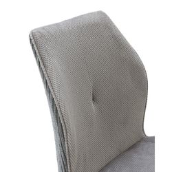 Sedia, 46 x 62 x 89 cm, in tessuto grigio | Collezione Adaya