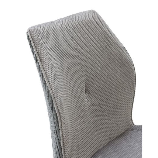 Sedia, 46 x 62 x 89 cm, in tessuto grigio | Collezione Adaya