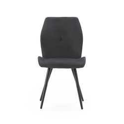 Sedia, 46 x 62 x 89 cm, in tessuto grigio | Collezione Adaya