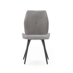 Sedia, 46 x 62 x 89 cm, in tessuto grigio | Collezione Adaya