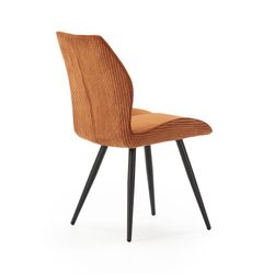 Sedia, 46 x 62 x 89 cm, in tessuto color terracotta | Collezione Adaya