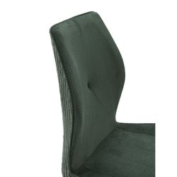 Sedia, 46 x 62 x 89 cm, in tessuto verde | Collezione Adaya