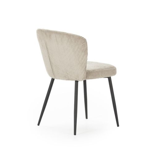 Sedia, 47 x 58 x 78 cm, in tessuto beige | Collezione Megan