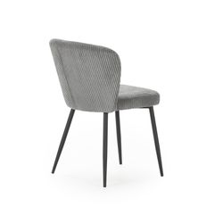 Sedia, 47 x 58 x 78 cm, in tessuto grigio | Collezione Megan
