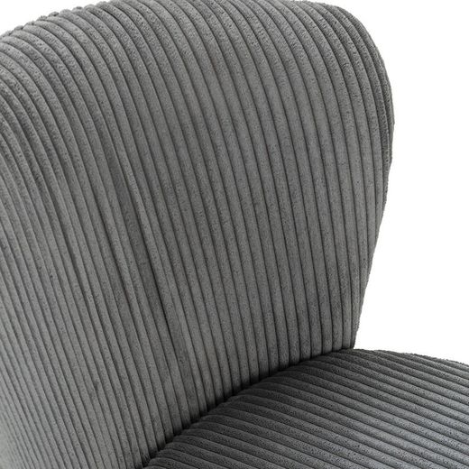Sedia, 47 x 58 x 78 cm, in tessuto grigio | Collezione Megan