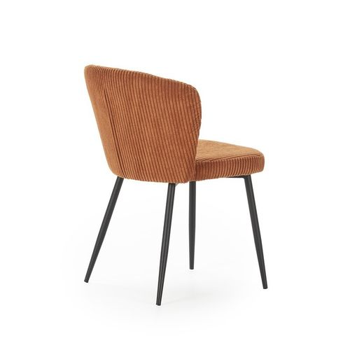 Sedia, 47 x 58 x 78 cm, in tessuto color terracotta | Collezione Megan
