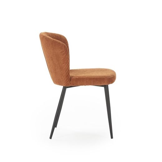 Sedia, 47 x 58 x 78 cm, in tessuto color terracotta | Collezione Megan