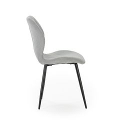 Sedia, 47 x 58 x 85 cm, in tessuto grigio ghiaccio | Collezione Nalu