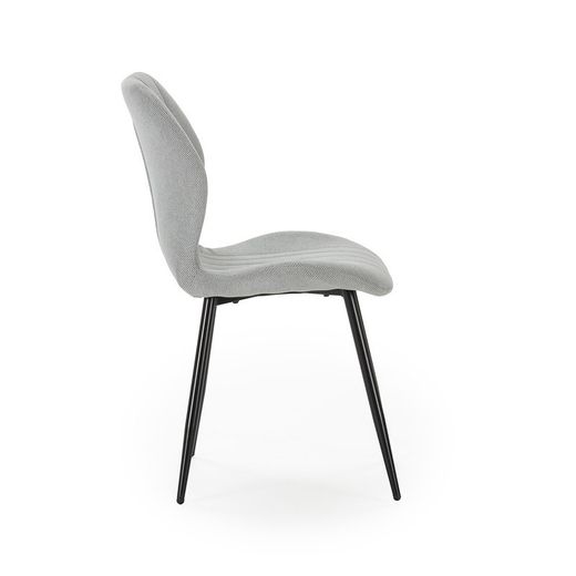 Sedia, 47 x 58 x 85 cm, in tessuto grigio ghiaccio | Collezione Nalu