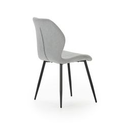 Sedia, 47 x 58 x 85 cm, in tessuto grigio ghiaccio | Collezione Nalu