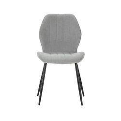 Sedia, 47 x 58 x 85 cm, in tessuto grigio ghiaccio | Collezione Nalu