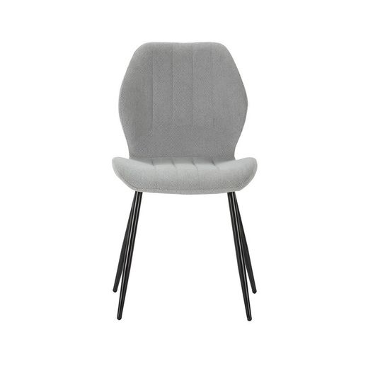 Sedia, 47 x 58 x 85 cm, in tessuto grigio ghiaccio | Collezione Nalu