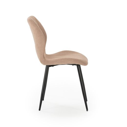 Sedia, 47 x 58 x 85 cm, in tessuto salmone | Collezione Nalu