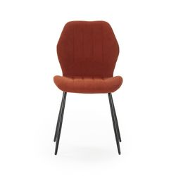 Sedia, 47 x 58 x 85 cm, in tessuto color terracotta | Collezione Nalu