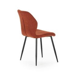 Sedia, 47 x 58 x 85 cm, in tessuto color terracotta | Collezione Nalu