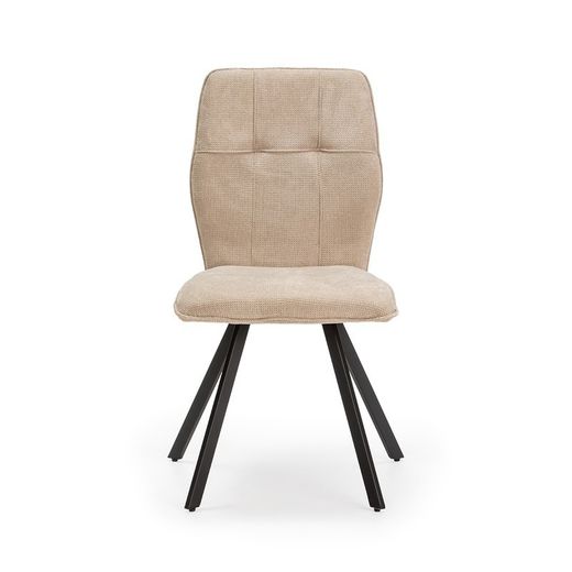 Sedia, 47 x 60 x 89 cm, in tessuto beige | Collezione Mery