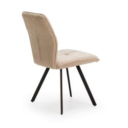Sedia, 47 x 60 x 89 cm, in tessuto beige | Collezione Mery