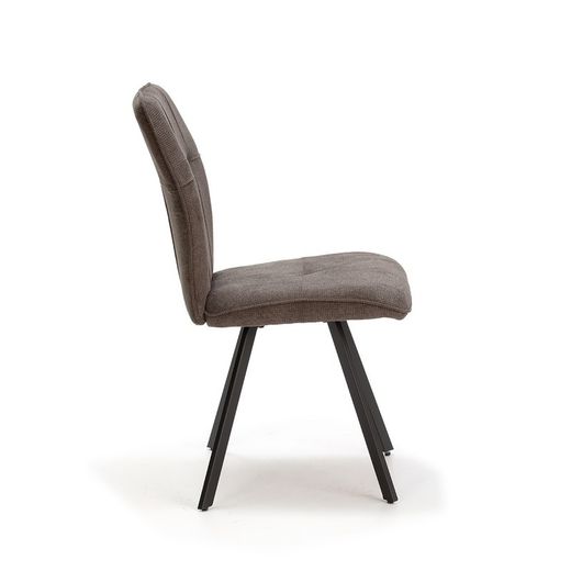 Sedia, 47 x 60 x 89 cm, in tessuto grigio | Collezione Mery