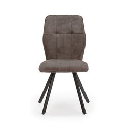 Sedia, 47 x 60 x 89 cm, in tessuto grigio | Collezione Mery