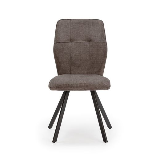 Sedia, 47 x 60 x 89 cm, in tessuto grigio | Collezione Mery