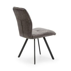 Sedia, 47 x 60 x 89 cm, in tessuto grigio | Collezione Mery