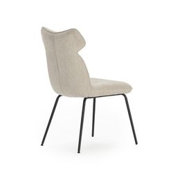 Sedia, 47 x 64,5 x 91,5 cm, in tessuto beige | Collezione Dara