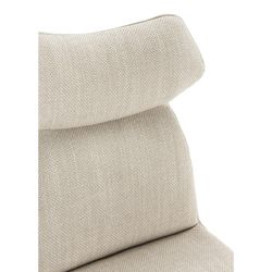 Sedia, 47 x 64,5 x 91,5 cm, in tessuto beige | Collezione Dara