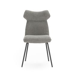 Sedia, 47 x 64,5 x 91,5 cm, in tessuto grigio | Collezione Dara