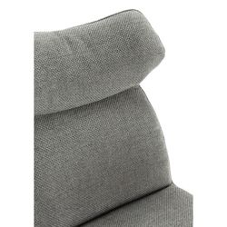 Sedia, 47 x 64,5 x 91,5 cm, in tessuto grigio | Collezione Dara