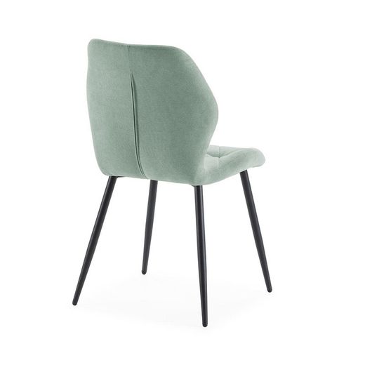 Sedia, 47,5 x 57,5 x 85 cm, in tessuto acquamarina | Collezione Luna