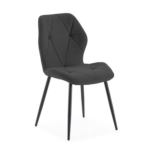 Sedia, 47,5 x 57,5 x 85 cm, in tessuto nero | Collezione Luna
