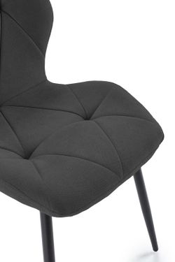 Sedia, 47,5 x 57,5 x 85 cm, in tessuto nero | Collezione Luna