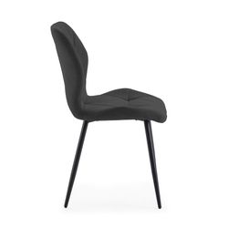 Sedia, 47,5 x 57,5 x 85 cm, in tessuto nero | Collezione Luna
