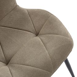 Sedia, 47,5 x 57,5 x 85 cm, in tessuto verde | Collezione Luna