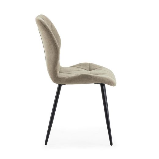 Sedia, 47,5 x 57,5 x 85 cm, in tessuto verde | Collezione Luna