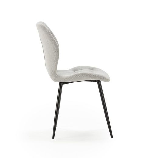 Silla, 48 x 58 x 85 cm, de tejido en gris | Colección Nalu