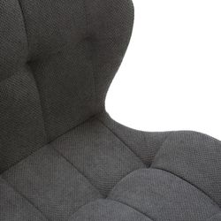 Sedia, 48 x 58 x 85 cm, in tessuto grigio scuro | Collezione Nalu