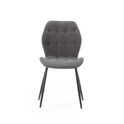 Sedia, 48 x 58 x 85 cm, in tessuto grigio scuro | Collezione Nalu