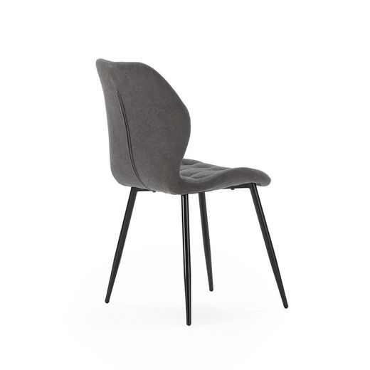 Sedia, 48 x 58 x 85 cm, in tessuto grigio scuro | Collezione Nalu