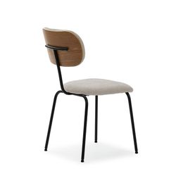 Sedia, 48 x 59 x 86,5 cm, in tessuto beige | Collezione Dash