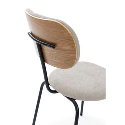Sedia, 48 x 59 x 86,5 cm, in tessuto beige | Collezione Dash