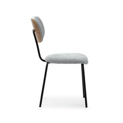 Sedia, 48 x 59 x 86,5 cm, in tessuto grigio | Collezione Dash