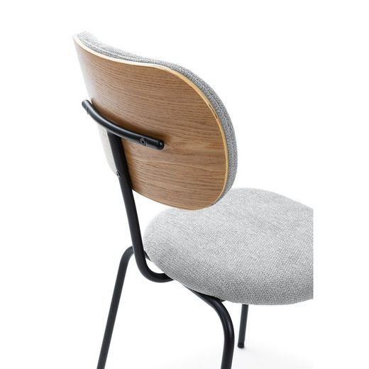 Sedia, 48 x 59 x 86,5 cm, in tessuto grigio | Collezione Dash