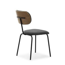 Sedia, 48 x 59 x 86,5 cm, in tessuto nero | Collezione Dash
