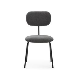 Sedia, 48 x 59 x 86,5 cm, in tessuto nero | Collezione Dash