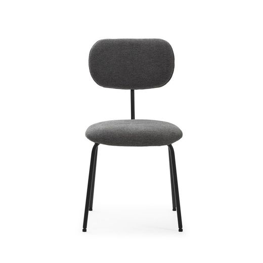 Sedia, 48 x 59 x 86,5 cm, in tessuto nero | Collezione Dash