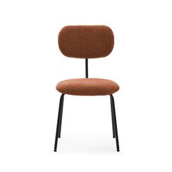 Sedia, 48 x 59 x 86,5 cm, in tessuto tono terracotta | Collezione Dash