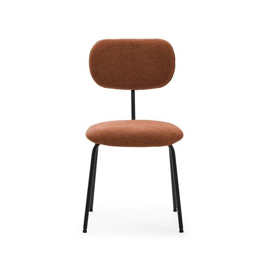 Sedia, 48 x 59 x 86,5 cm, in tessuto tono terracotta | Collezione Dash