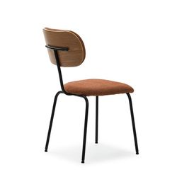 Sedia, 48 x 59 x 86,5 cm, in tessuto tono terracotta | Collezione Dash