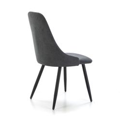 Silla, 50 x 57 x 91 cm, de tejido y metal en gris  | Colección Mani